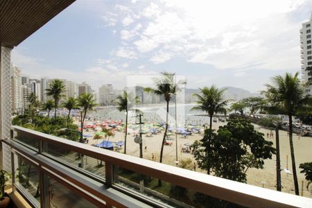 Varanda da Sala de apartamento para alugar com 2 quartos, 134m² em Vila Luis Antonio, Guarujá