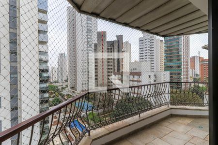 Varanda da Sala de apartamento à venda com 3 quartos, 260m² em Brooklin, São Paulo