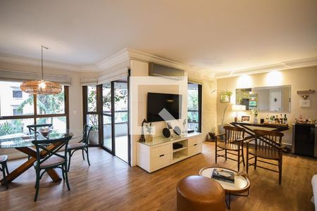 Sala de apartamento à venda com 3 quartos, 128m² em Paineiras do Morumbi, São Paulo