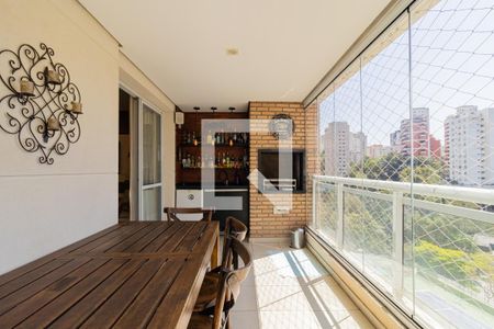 Varanda da Sala de apartamento para alugar com 4 quartos, 171m² em Vila Andrade, São Paulo