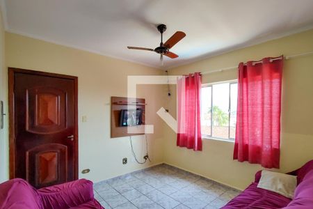 Sala de apartamento para alugar com 1 quarto, 65m² em Maracanã, Praia Grande