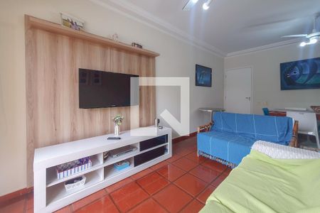 Sala 1 de apartamento para alugar com 3 quartos, 77m² em Jardim Belmar, Guarujá