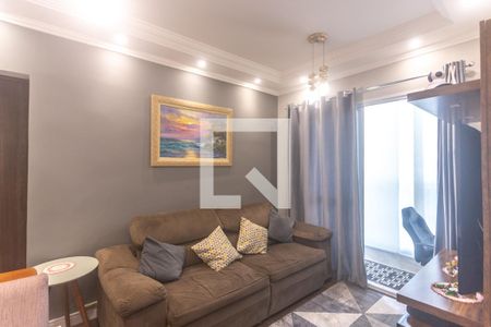 Sala de estar de apartamento à venda com 2 quartos, 54m² em Nova Petrópolis, São Bernardo do Campo