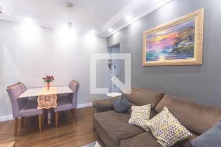 Sala de estar de apartamento à venda com 2 quartos, 54m² em Nova Petrópolis, São Bernardo do Campo