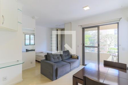 Sala de apartamento para alugar com 1 quarto, 45m² em Brooklin Paulista, São Paulo