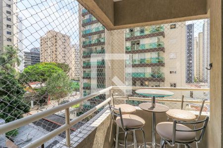 Varanda da Sala de apartamento para alugar com 1 quarto, 45m² em Brooklin Paulista, São Paulo