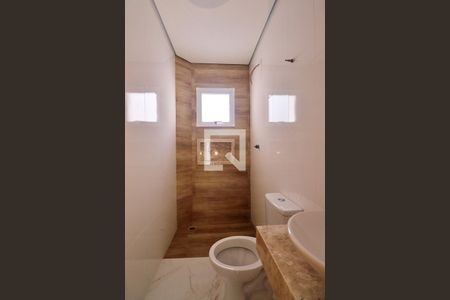 Banheiro do Quarto 1 - Suíte de apartamento à venda com 2 quartos, 116m² em Campestre, Santo André