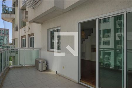 Varanda da Sala de apartamento para alugar com 3 quartos, 106m² em Barra da Tijuca, Rio de Janeiro