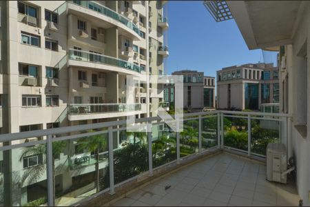 Varanda da Sala de apartamento para alugar com 3 quartos, 106m² em Barra da Tijuca, Rio de Janeiro