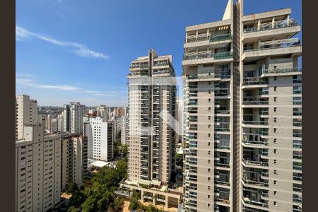 Vista da Sacada de kitnet/studio para alugar com 0 quarto, 45m² em Campo Belo, São Paulo