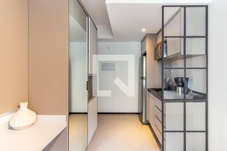 Studio - Cozinha de kitnet/studio para alugar com 1 quarto, 23m² em Consolação, São Paulo