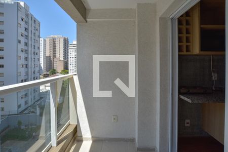 Varanda da sala de kitnet/studio para alugar com 1 quarto, 35m² em Vila Mariana, São Paulo