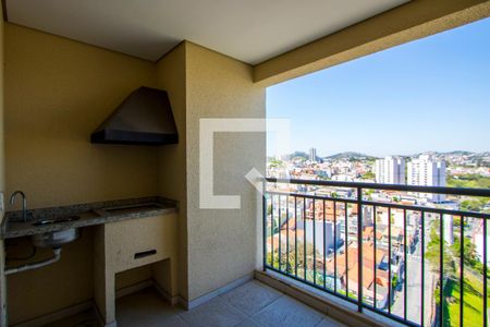 Varanda gourmet de apartamento à venda com 3 quartos, 83m² em Vila América, Santo André