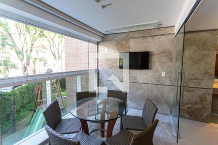 Varanda da Sala 1 de apartamento à venda com 4 quartos, 270m² em Serra, Belo Horizonte