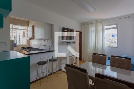 Sala de apartamento à venda com 1 quarto, 40m² em Carmo, Belo Horizonte