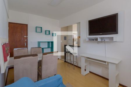 Sala de apartamento à venda com 1 quarto, 40m² em Carmo, Belo Horizonte