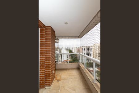 Varanda da Sala de apartamento à venda com 4 quartos, 195m² em Indianópolis, São Paulo