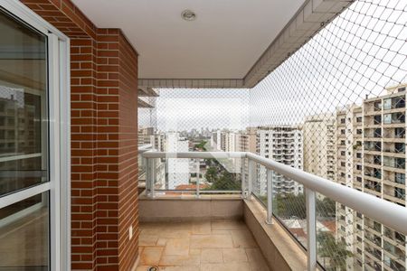 Varanda da Sala de apartamento à venda com 4 quartos, 195m² em Indianópolis, São Paulo