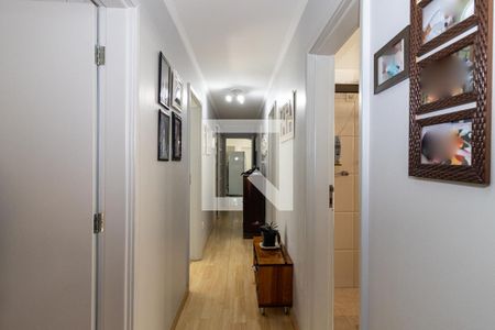 Corredor para os quartos de apartamento à venda com 4 quartos, 127m² em Indianópolis, São Paulo