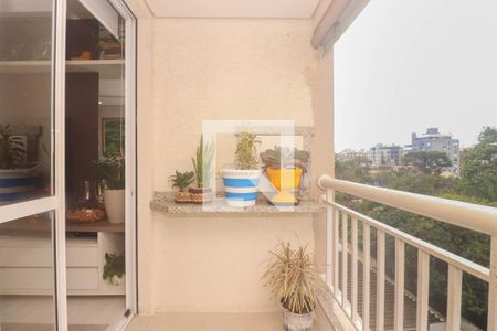 Varanda da Sala de apartamento à venda com 2 quartos, 73m² em Jardim Lindóia, Porto Alegre