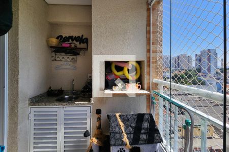 Varanda Gourmet de apartamento à venda com 3 quartos, 84m² em Barcelona, São Caetano do Sul