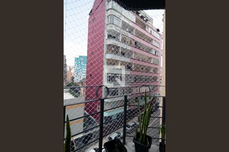 Varanda da Sala de apartamento à venda com 1 quarto, 32m² em Bela Vista, São Paulo