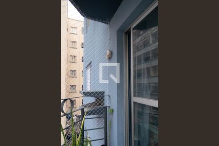 Varanda da Sala de apartamento à venda com 1 quarto, 32m² em Bela Vista, São Paulo