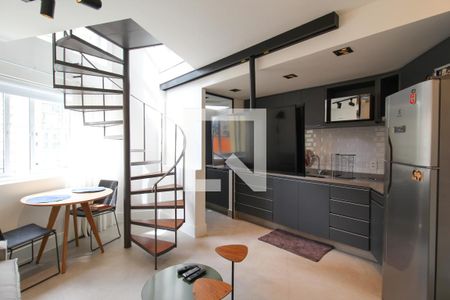 Sala de apartamento à venda com 1 quarto, 50m² em Vila Nova Conceição, São Paulo