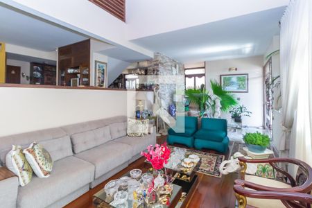 Sala de casa à venda com 5 quartos, 374m² em Mangabeiras, Belo Horizonte