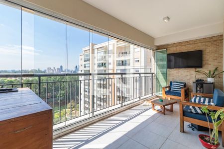 Varanda Gourmet de apartamento à venda com 3 quartos, 144m² em Alphaville, Santana de Parnaíba