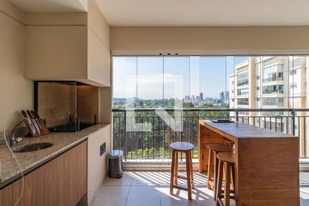 Varanda Gourmet de apartamento à venda com 3 quartos, 144m² em Alphaville, Santana de Parnaíba