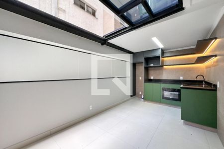 Sala e Cozinha de kitnet/studio à venda com 1 quarto, 31m² em Perdizes, São Paulo