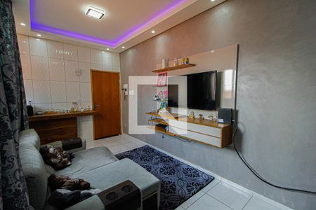 Sala de apartamento à venda com 1 quarto, 80m² em Vila Guarará, Santo André