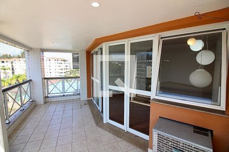 Varanda da Sala de apartamento para alugar com 4 quartos, 130m² em Barra da Tijuca, Rio de Janeiro