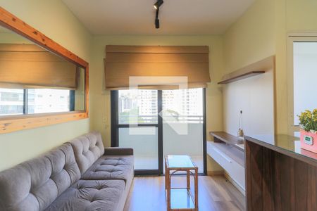 Sala de apartamento para alugar com 1 quarto, 38m² em Cidade Monções, São Paulo