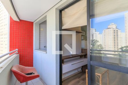 Varanda da Sala de apartamento para alugar com 1 quarto, 38m² em Cidade Monções, São Paulo