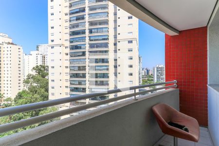 Varanda da Sala de apartamento para alugar com 1 quarto, 38m² em Cidade Monções, São Paulo