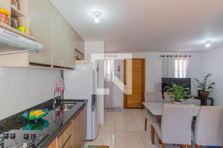 Sala e Cozinha Integrada  de apartamento à venda com 1 quarto, 33m² em Vila Granada, São Paulo