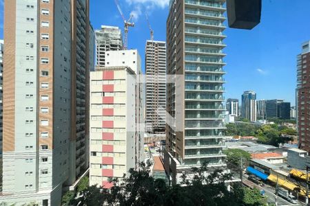 Vista Sala de apartamento à venda com 1 quarto, 49m² em Itaim Bibi, São Paulo