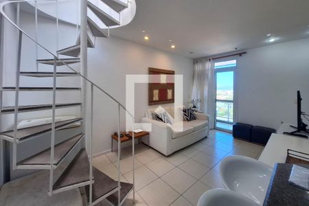 Sala/Cozinha de apartamento para alugar com 1 quarto, 78m² em Camboinhas, Niterói