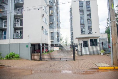 Fachada e portaria de apartamento à venda com 1 quarto, 65m² em Scharlau, São Leopoldo