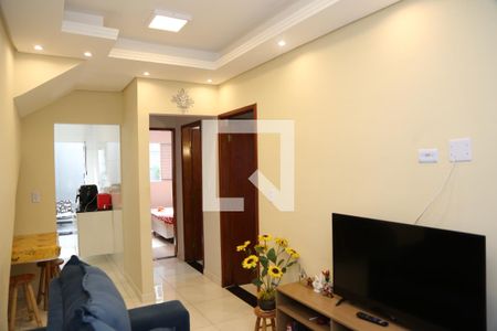 Sala de casa para alugar com 2 quartos, 90m² em Caiçara, Praia Grande