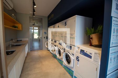 Studio para alugar com 28m², 1 quarto e sem vaga Studio para alugar com 28m², 1 quarto e sem vagaÁrea comum - Lavanderia