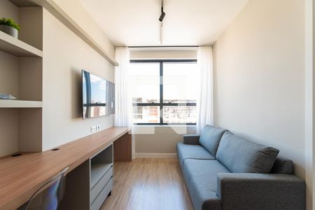 Sala de apartamento para alugar com 1 quarto, 28m² em Centro, Curitiba