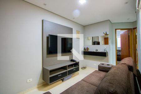Sala de apartamento à venda com 2 quartos, 49m² em Vila Scarpelli, Santo André