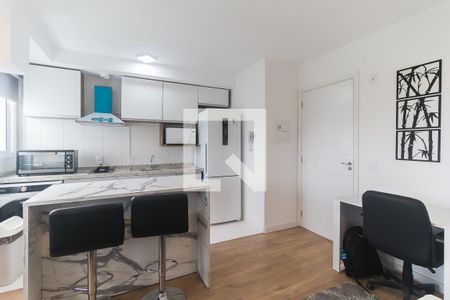 Sala/Cozinha de kitnet/studio para alugar com 1 quarto, 26m² em Botujuru, Mogi das Cruzes