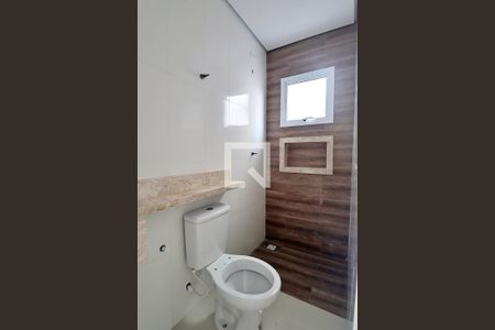 Banheiro do Quarto 1 - Suíte de apartamento à venda com 3 quartos, 76m² em Vila Curuçá, Santo André
