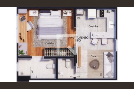 Apartamento à venda com 1 quarto, 36m² em Ouro Preto, Belo Horizonte