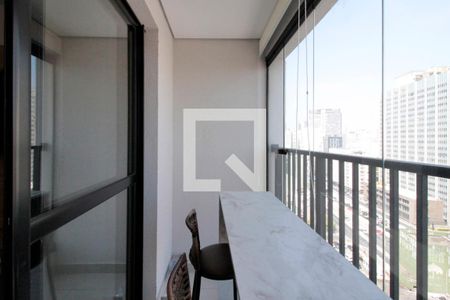 Varanda de kitnet/studio para alugar com 0 quarto, 24m² em Centro Histórico de São Paulo, São Paulo