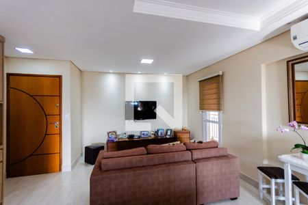 Sala de apartamento à venda com 2 quartos, 70m² em Campestre, Santo André